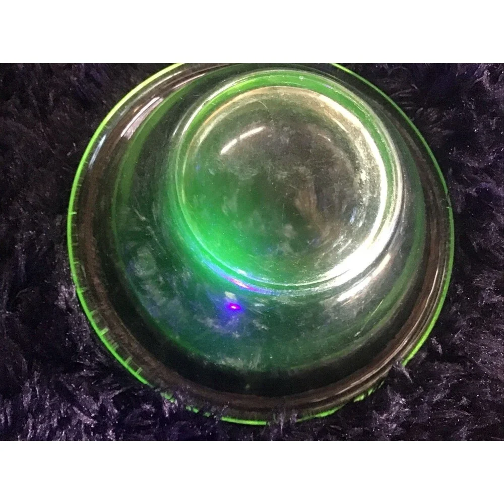Hemingway Glass Uranium Bowl Mid Century Depression Glows